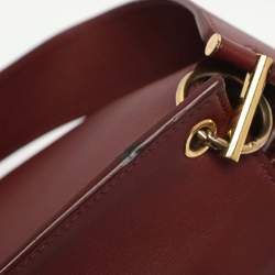 Pre Owned حقيبة توم فورد ناتاليا يد علوية جلد أحمر