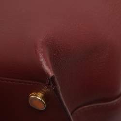 Pre Owned حقيبة توم فورد ناتاليا يد علوية جلد أحمر