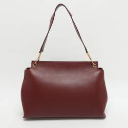 Pre Owned حقيبة توم فورد ناتاليا يد علوية جلد أحمر