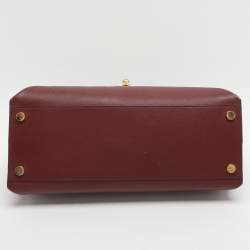 Pre Owned حقيبة توم فورد ناتاليا يد علوية جلد أحمر