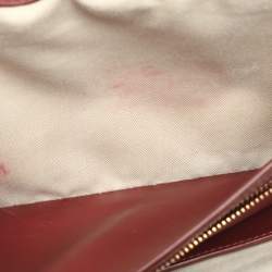 Pre Owned حقيبة توم فورد ناتاليا يد علوية جلد أحمر