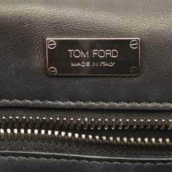 Pre Owned حقيبة كتف توم فورد "ناتاليا" فضي جلود ثعبان