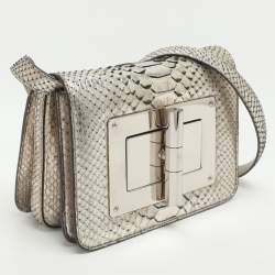 Pre Owned حقيبة كروس توم فورد ناتاليا جلد أسود صغيرة