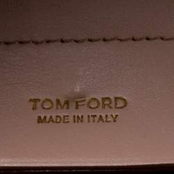 Tom Ford Beige Leather Icon Top Handle Bag