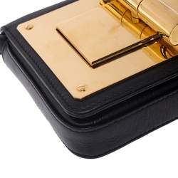 Pre Owned Tom Ford Black Leather Small Natalia Crossbody Bag