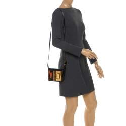 Pre Owned Tom Ford Black Leather Small Natalia Crossbody Bag