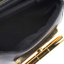 Pre Owned Tom Ford Black Leather Small Natalia Crossbody Bag