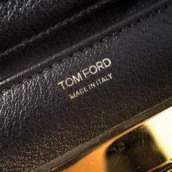 Pre Owned Tom Ford Black Leather Small Natalia Crossbody Bag