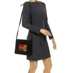 مملوكة مسبقًا Tom Ford Black Leather Natalia Crossbody Bag