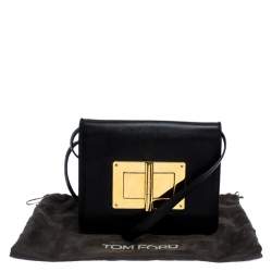 Pre Owned Tom Ford Black Leather Natalia Crossbody Bag