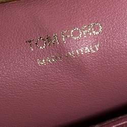 Pre Owned Tom Ford Pink Leather TF Small Chain Crossbody Bag