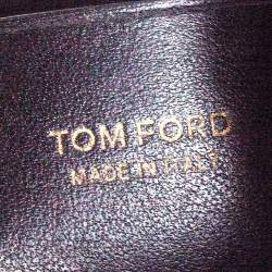 Tom Ford Brown Leather Double Tassel Bucket Bag