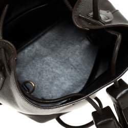 Tom Ford Brown Leather Double Tassel Bucket Bag