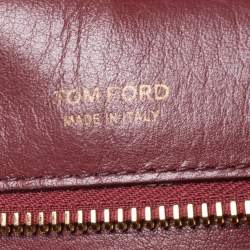 Tom Ford Red Leather Medium Natalia Day Shoulder Bag