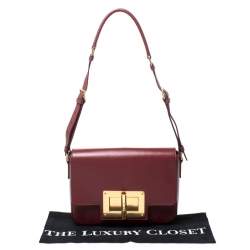 Tom Ford Red Leather Medium Natalia Day Shoulder Bag