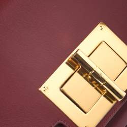 Tom Ford Red Leather Medium Natalia Day Shoulder Bag