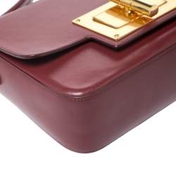 Tom Ford Red Leather Medium Natalia Day Shoulder Bag