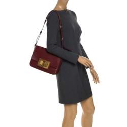 Tom Ford Red Leather Medium Natalia Day Shoulder Bag