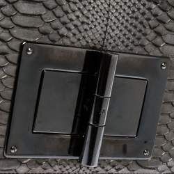 Pre Owned Tom Ford Metallic Silver Python Small Chain Natalia Shoulder Bag