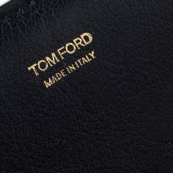 Pre Owned Tom Ford Black Leather Large Natalia Shoulder Bag