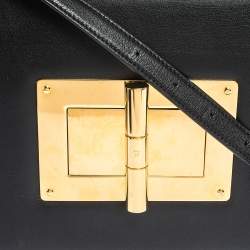 Tom Ford Black Leather Large Natalia Shoulder Bag