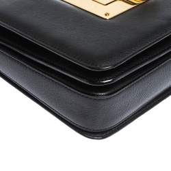Tom Ford Black Leather Large Natalia Shoulder Bag
