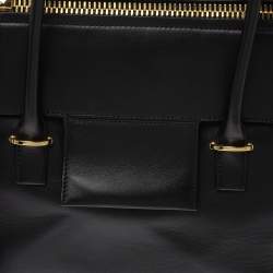 Pre Owned Tom Ford Black Leather Icon Tote