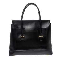 Pre Owned Tom Ford Black Leather Icon Tote