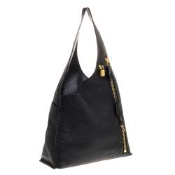 Tom Ford Black Leather Alix Hobo