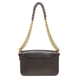 مملوكة مسبقًا Tom Ford Grey Leather Small Chain Natalia Shoulder Bag