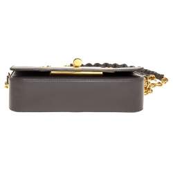 مملوكة مسبقًا Tom Ford Grey Leather Small Chain Natalia Shoulder Bag