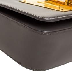 مملوكة مسبقًا Tom Ford Grey Leather Small Chain Natalia Shoulder Bag