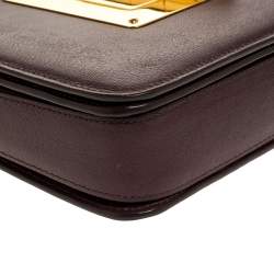 Tom Ford Burgundy Leather Large Natalia Shoulder Bag