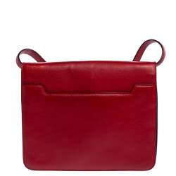 Pre Owned Tom Ford Red Leather Large Natalia Shoulder Bag