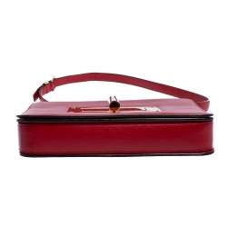 Pre Owned Tom Ford Red Leather Large Natalia Shoulder Bag