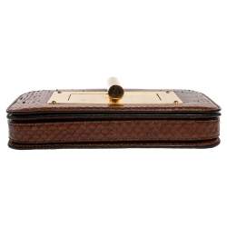 Tom Ford Brown Python Small Natalia Crossbody Bag