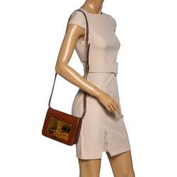 Tom Ford Brown Python Small Natalia Crossbody Bag