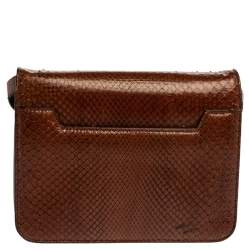Tom Ford Brown Python Small Natalia Crossbody Bag