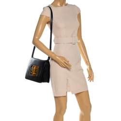Tom Ford Black Leather Large Natalia Shoulder Bag