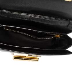 Tom Ford Black Leather Large Natalia Shoulder Bag