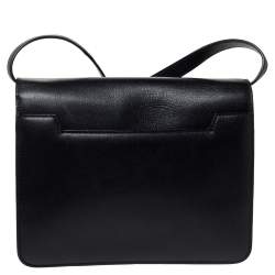 Pre Owned Tom Ford Black Leather Large Natalia Shoulder Bag