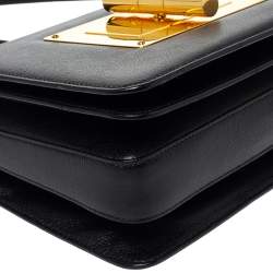Pre Owned Tom Ford Black Leather Large Natalia Shoulder Bag