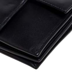 Tom Ford Black Leather Flap Top Handle Bag