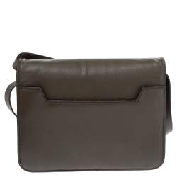 Pre Owned Tom Ford Khaki Leather Small Natalia Crossbody Bag