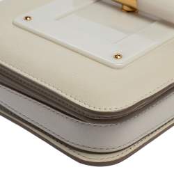 Pre Owned Tom Ford White Leather Small Natalia Crossbody Bag