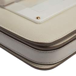 Pre Owned Tom Ford White Leather Small Natalia Crossbody Bag