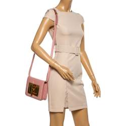 Pre Owned Tom Ford Pink Leather Small Natalia Crossbody Bag