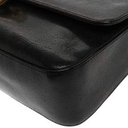 مملوكة مسبقًا Tom Ford Black Leather Carine Flap Bag