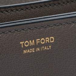 Pre Owned Tom Ford Grey Leather Medium Natalia Shoulder Bag
