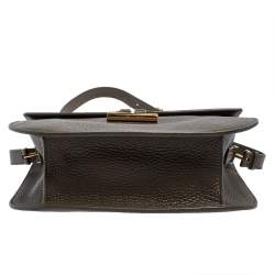 Pre Owned Tom Ford Dark Olive Green Leather Tara Crossbody Bag